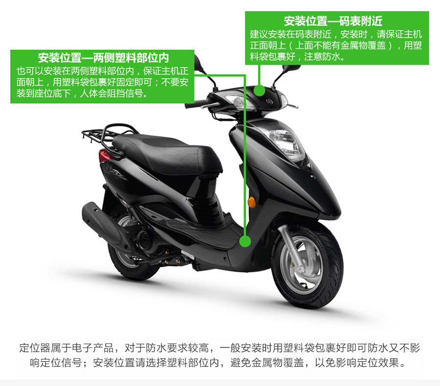 电瓶车摩托车GPS定位器安装位置教程,广州上门安装4G北斗GPS定位器生产厂家_广州现达商务有限公司